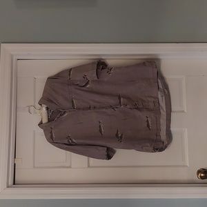 Columbia River Trout Print Button Down Shirt size XL